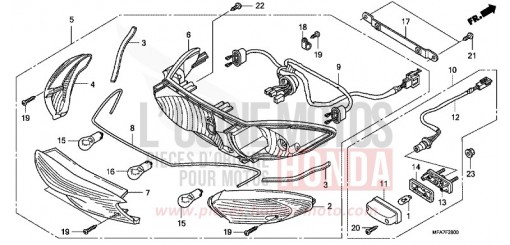 REAR COMBINATION LIGHT CBF1000A6 de 2006